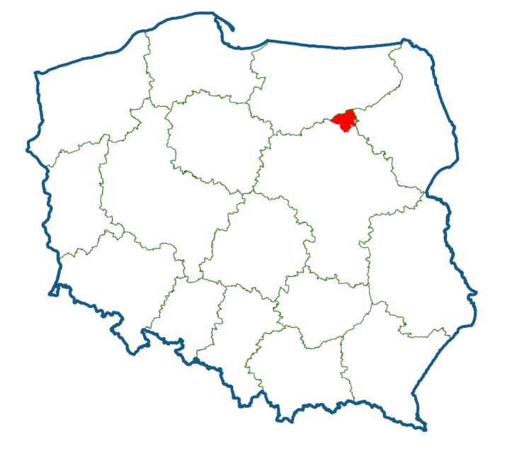 Położenie nadleśnictwa w Polsce